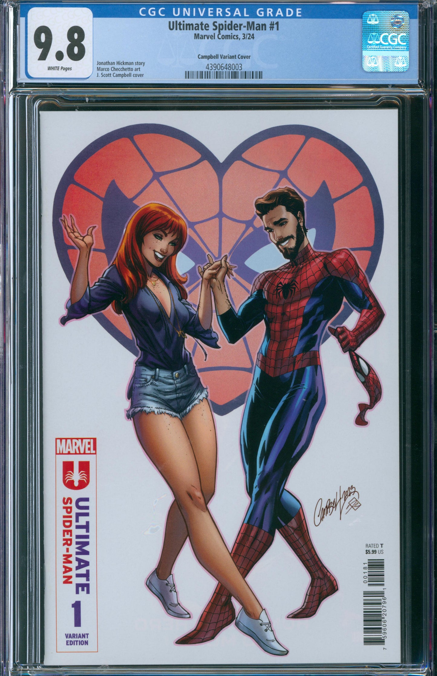 Ultimate Spider-Man #1 CGC 9.8 - Campbell Variant Cover