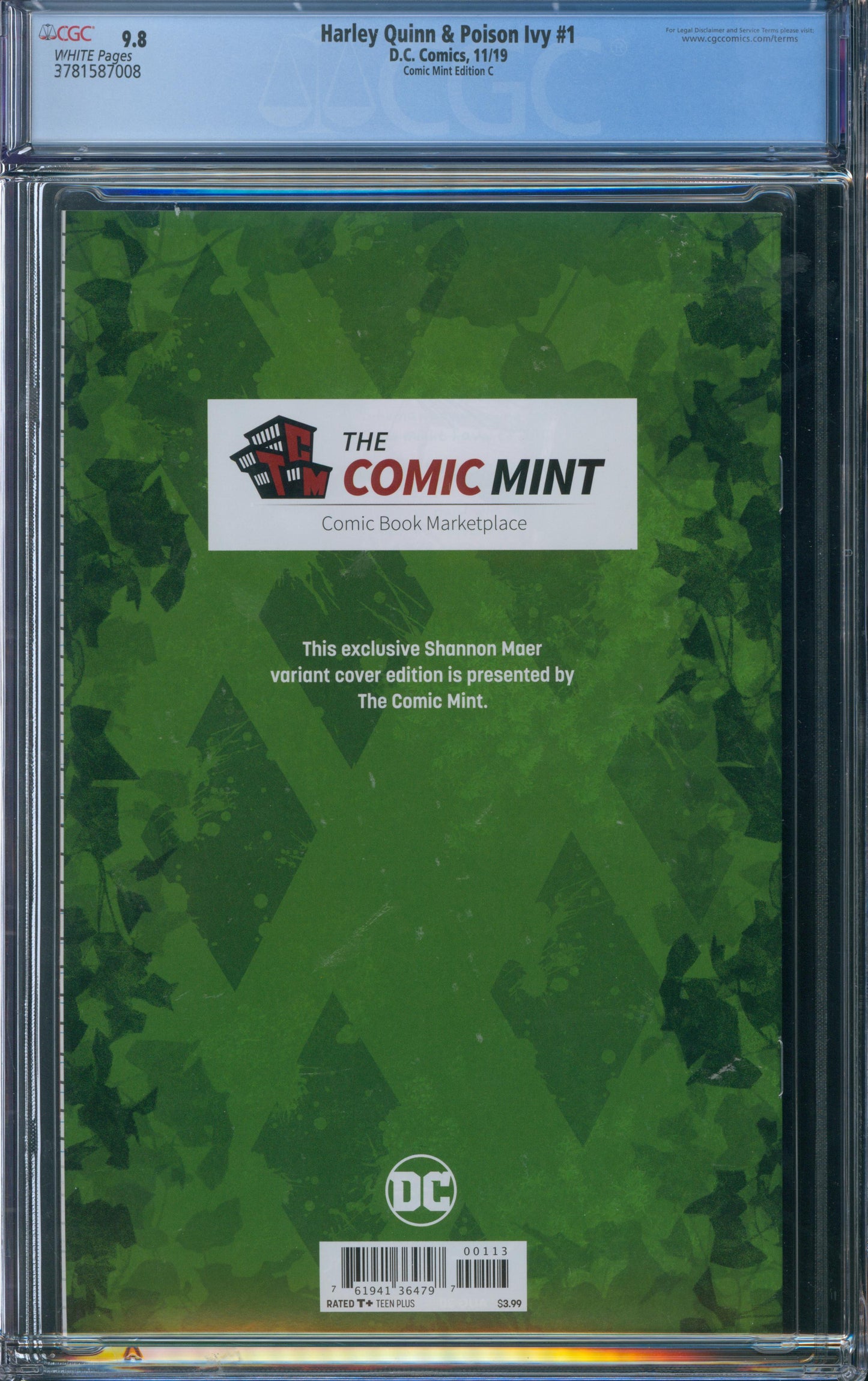 Harley Quinn & Poison Ivy #1 CGC 9.8 - Comic Mint Edition C