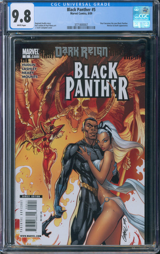 Black Panther #5 CGC 9.8 - Shuri Becomes The New Black Panther