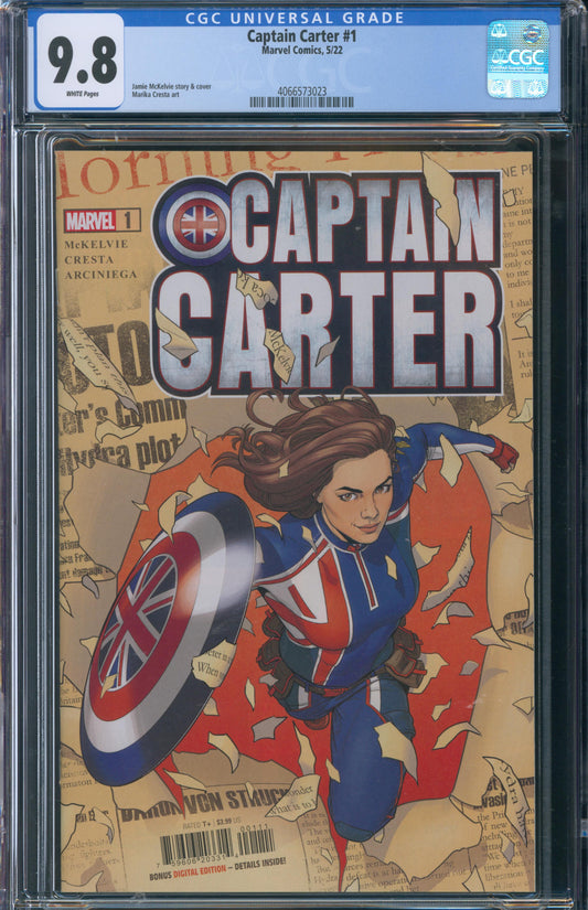 Captain Carter #1 CGC 9.8 - 1st Comic Book Appearance of Captain Carter