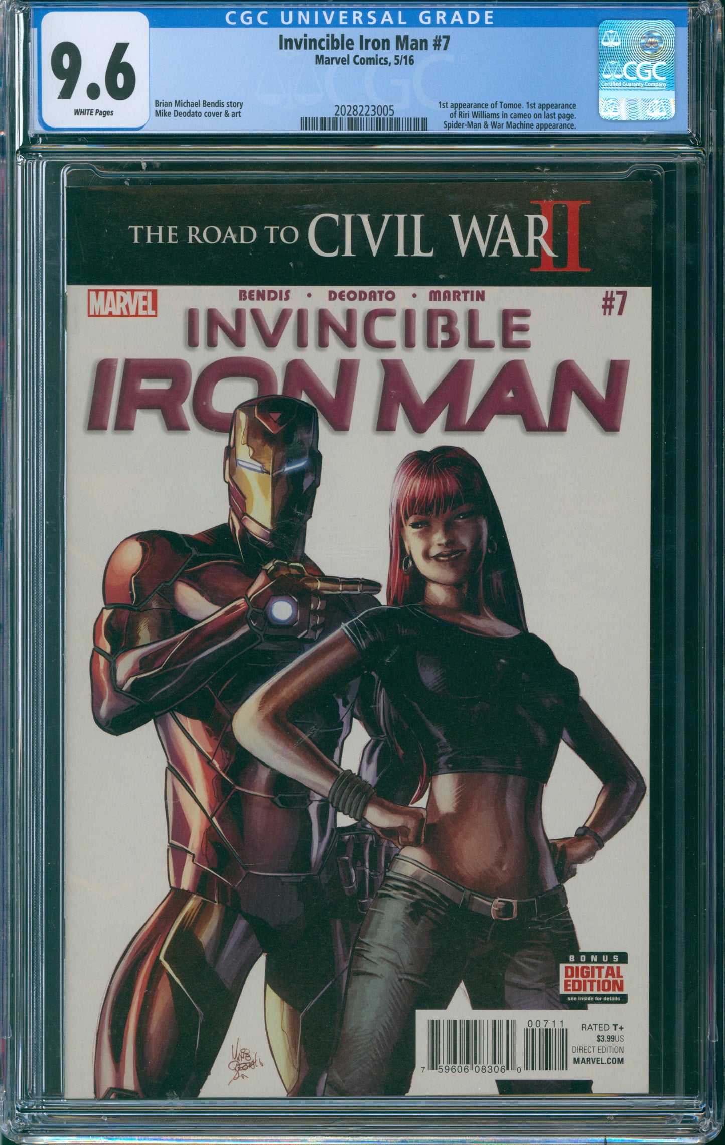 Invincible Iron Man #7 CGC 9.6 - 1st Appearance of Tomoe