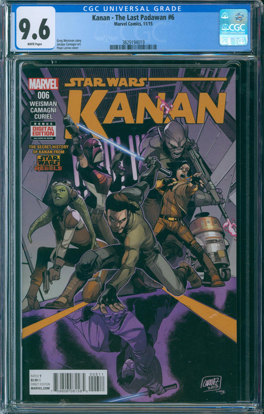 Kanan - The Last Padawan #6 CGC 9.6 - 2015