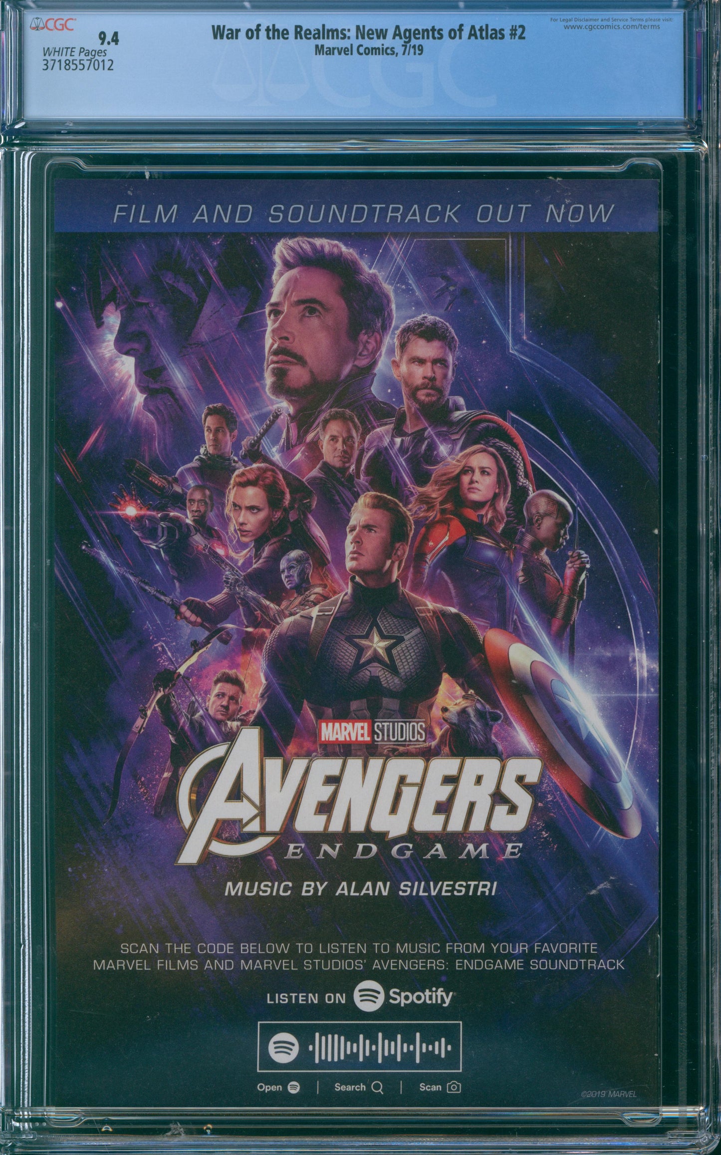 War of the Realms: New Agents of Atlas #2 CGC 9.4 - 2019
