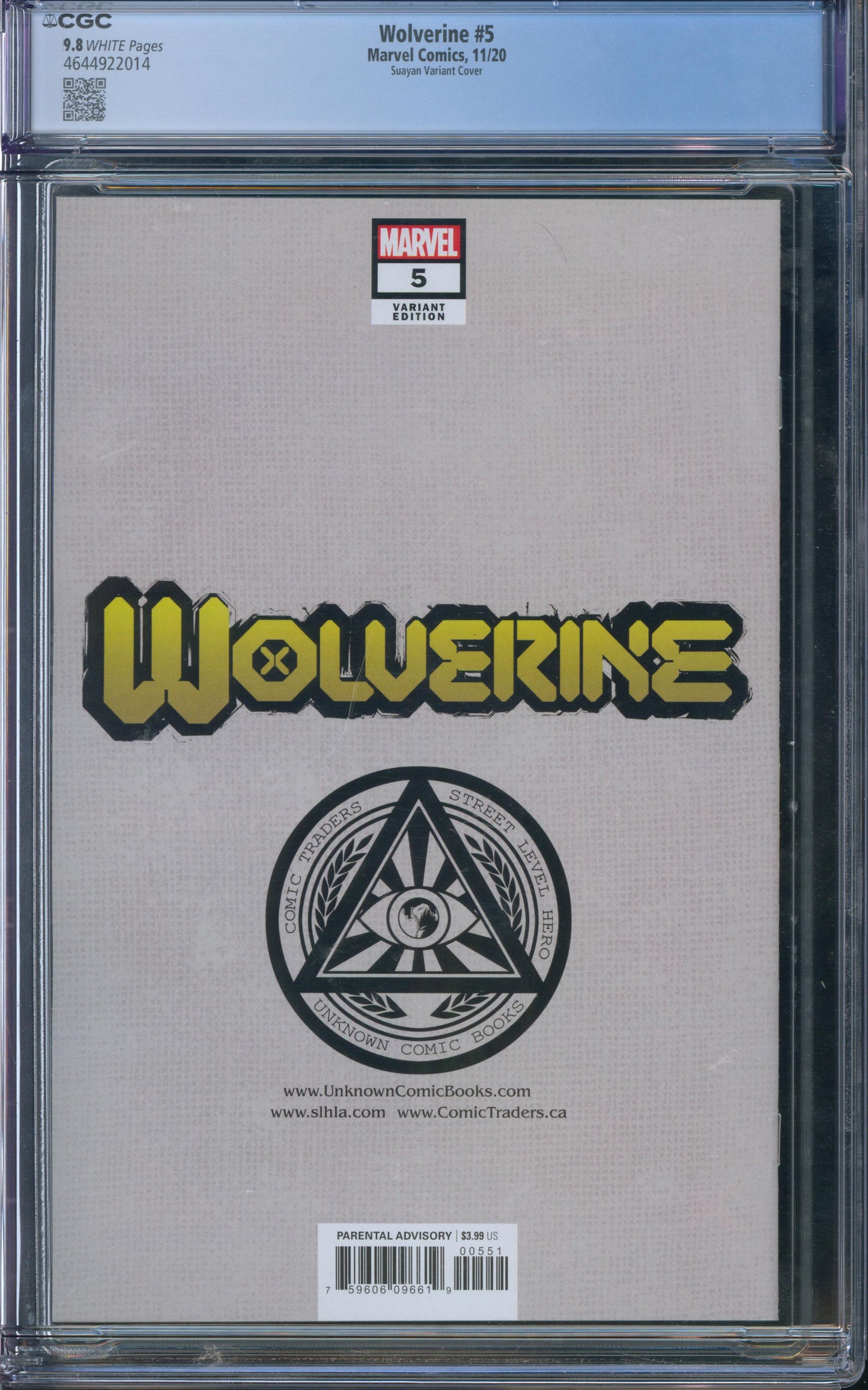 Wolverine #5 CGC 9.8 - Suayan Variant Cover