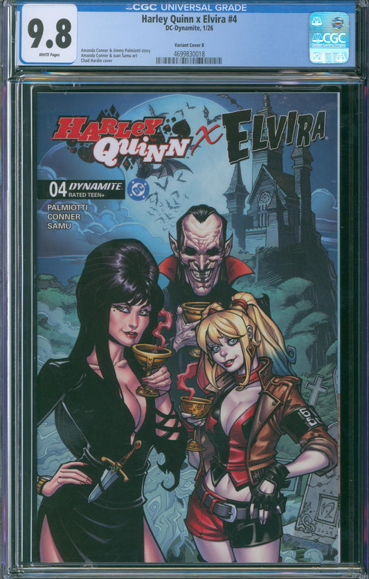 Harley Quinn x Elvira #4 CGC 9.8 - Variant Cover B