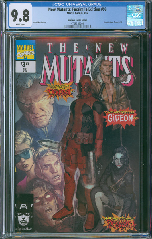 New Mutants: Facsimile Edition #98 CGC 9.8 - Unknown Comics Edition