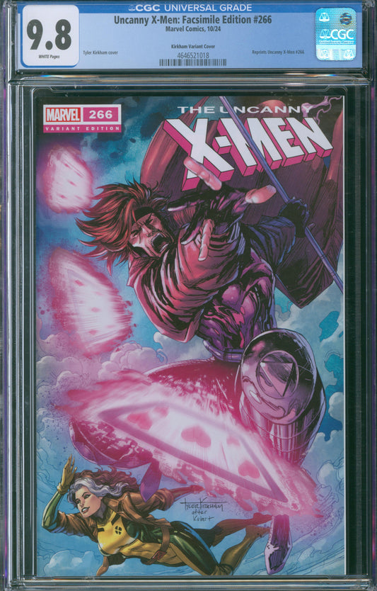 Uncanny X-Men: Facsimile Edition #266 CGC 9.8 - Kirkham Variant Cover