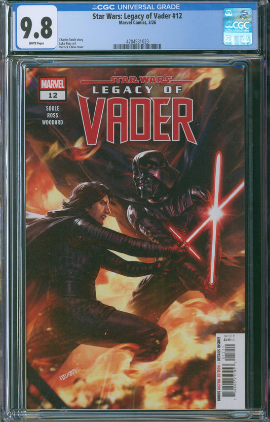 Star Wars: Legacy of Vader #12 CGC 9.8 - 2026