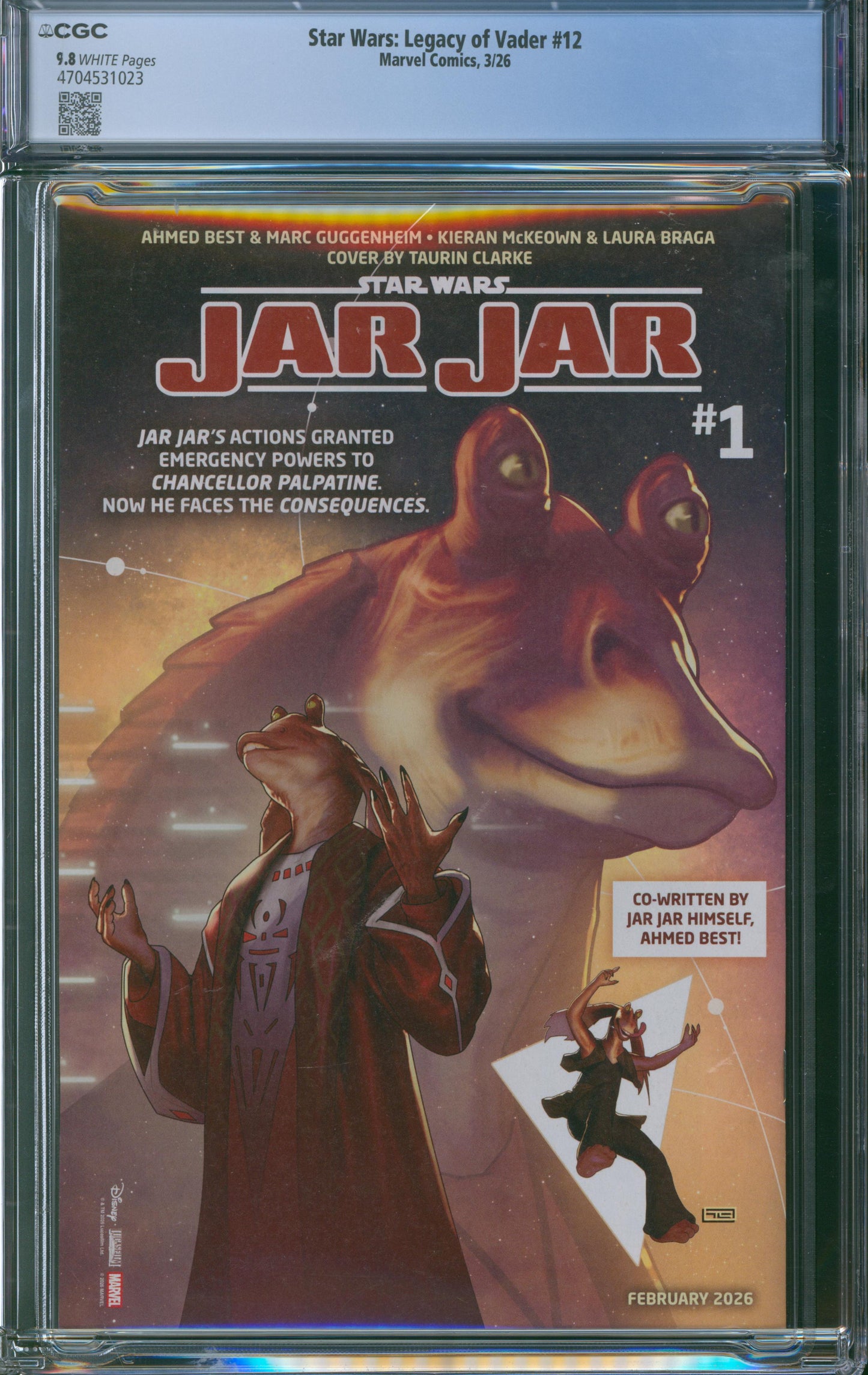 Star Wars: Legacy of Vader #12 CGC 9.8 - 2026