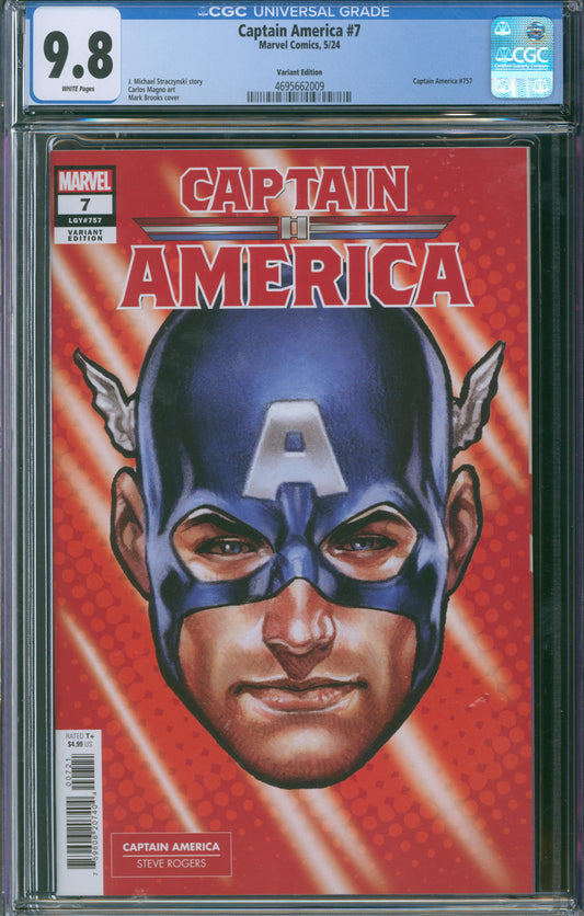 Captain America #7 CGC 9.8 - Variant Edition