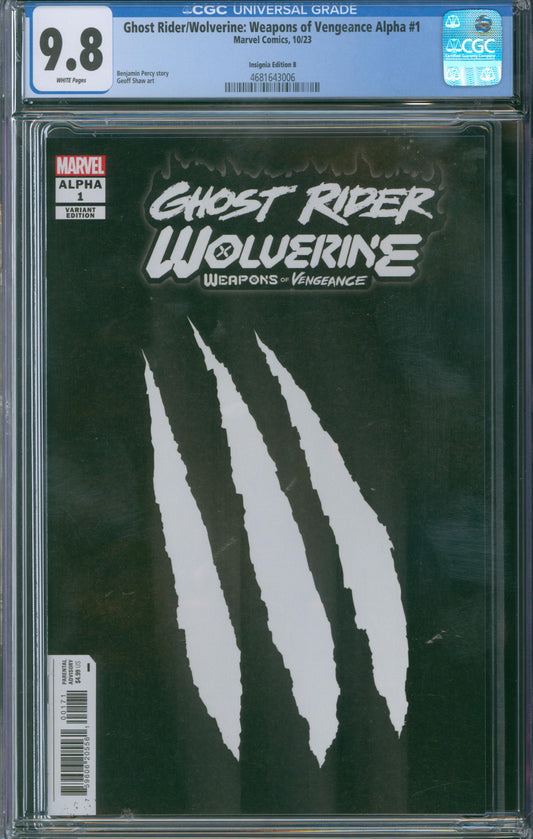 Ghost Rider/Wolverine: Weapons of Vengeance Alpha #1 CGC 9.8 - Insignia Edition B