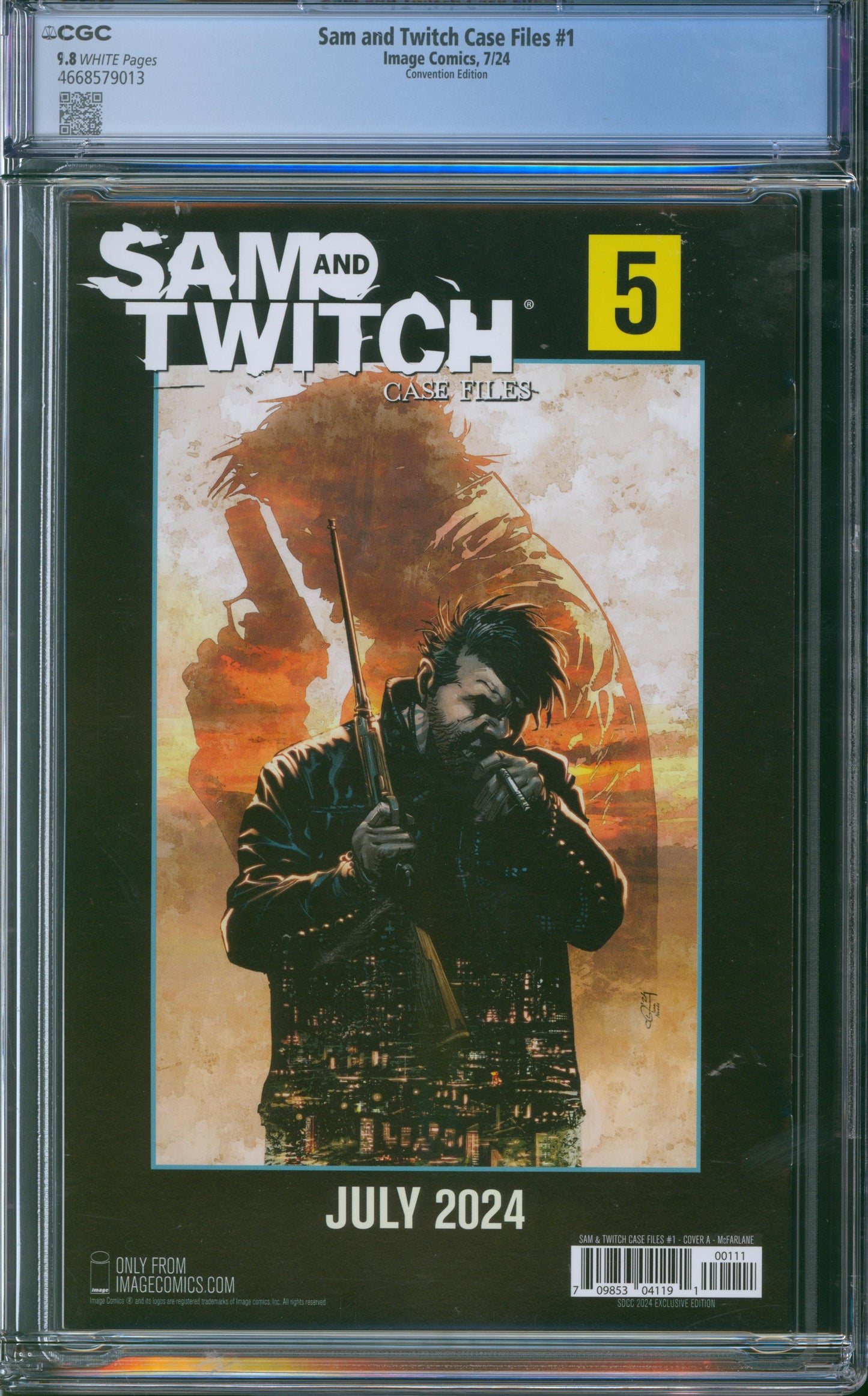 Sam and Twitch Case Files #1 CGC 9.8 - San Diego Comic-Con 2024 Exclusive Virgin Cover