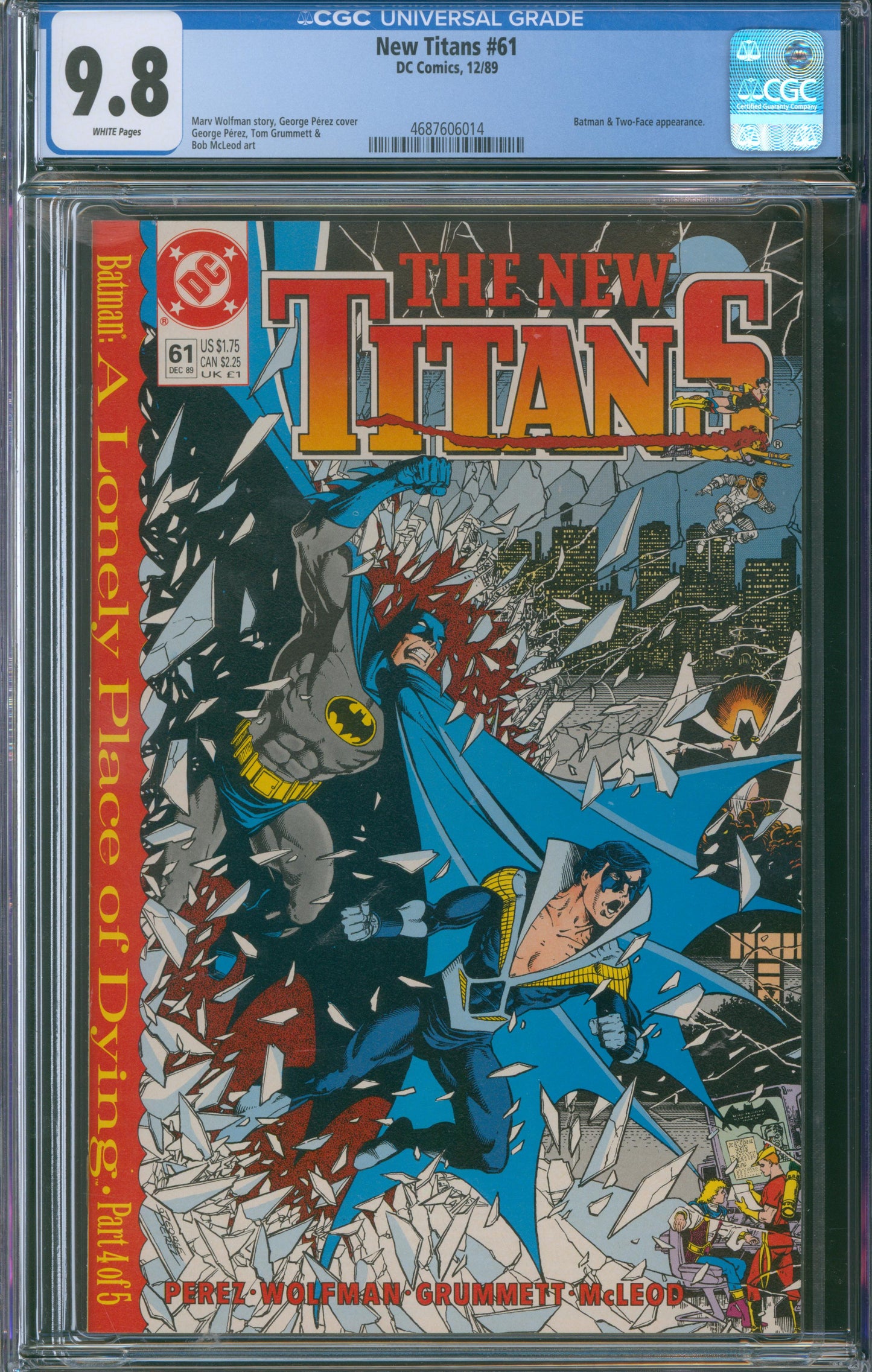 New Titans #61 CGC 9.8