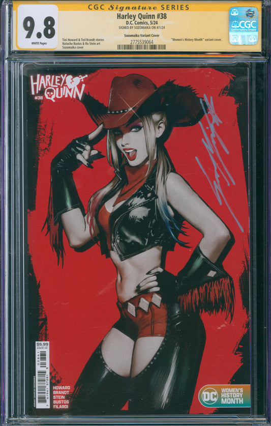 Harley Quinn #38 CGC 9.8 - Sozomaika Variant Cover - SIGNED BY SOZOMAIKA ON 4/1/24