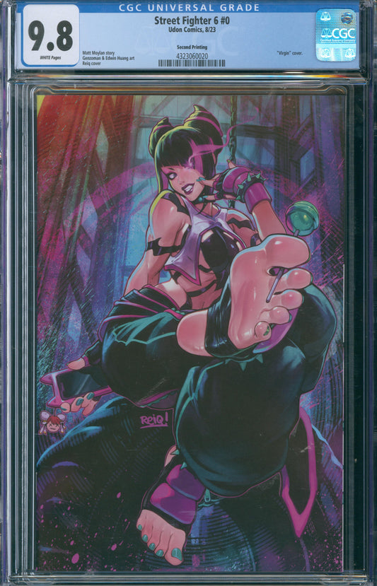 Street Fighter 6 #0 CGC 9.8 - Second Printing "Virgin" cover.