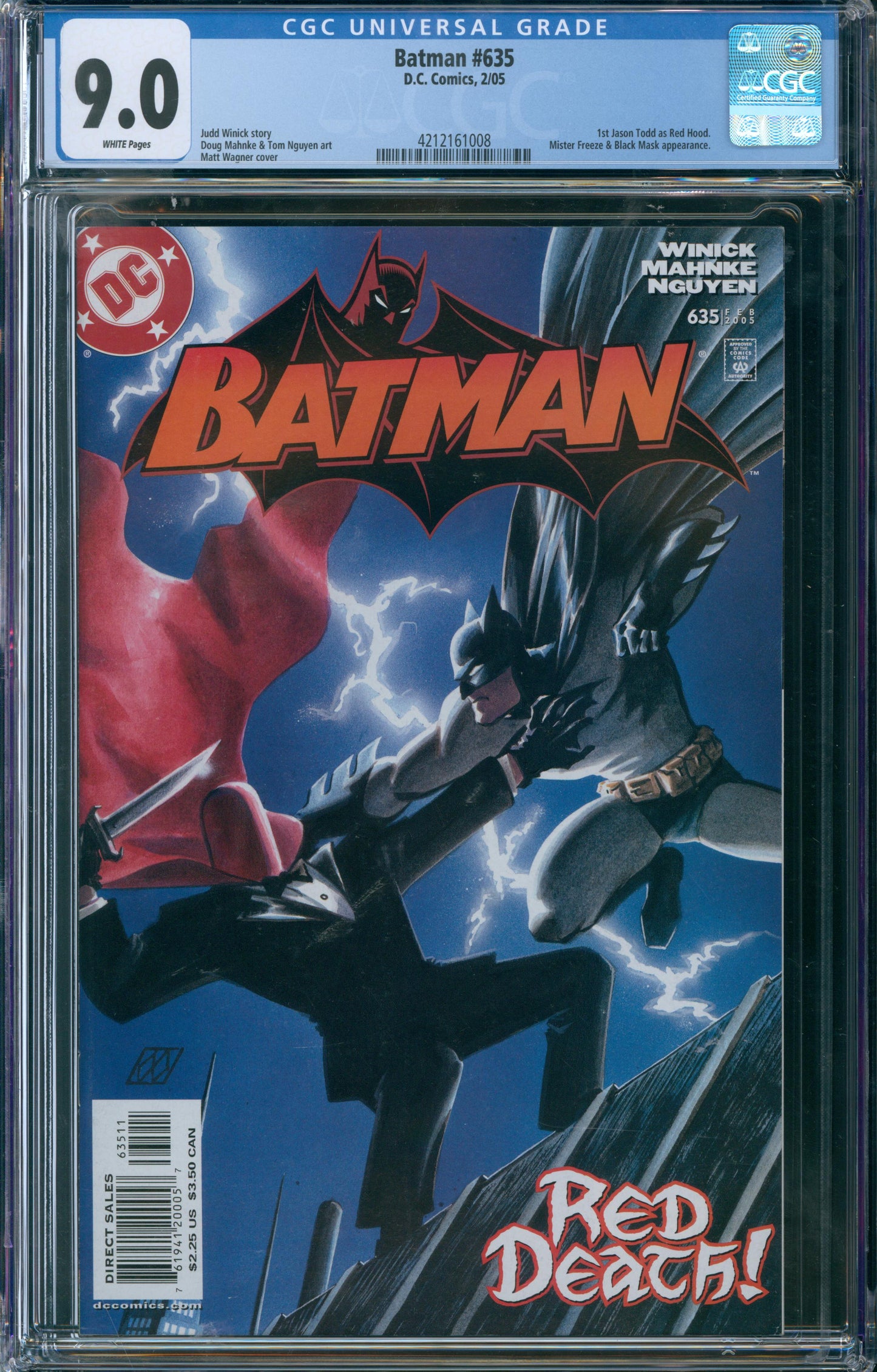 Batman #635 CGC 9.0 - 1st Jason Todd As Red Hood