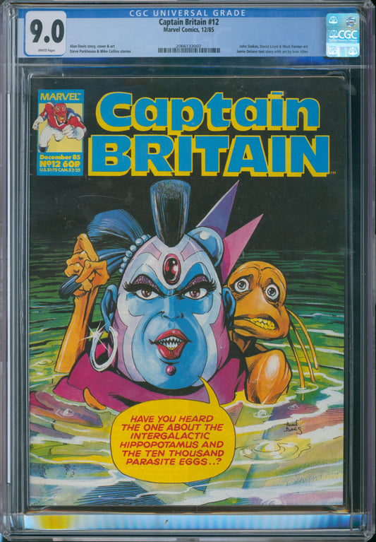 Captain Britain #12 CGC 9.0 - United Kingdom Variant - 1985