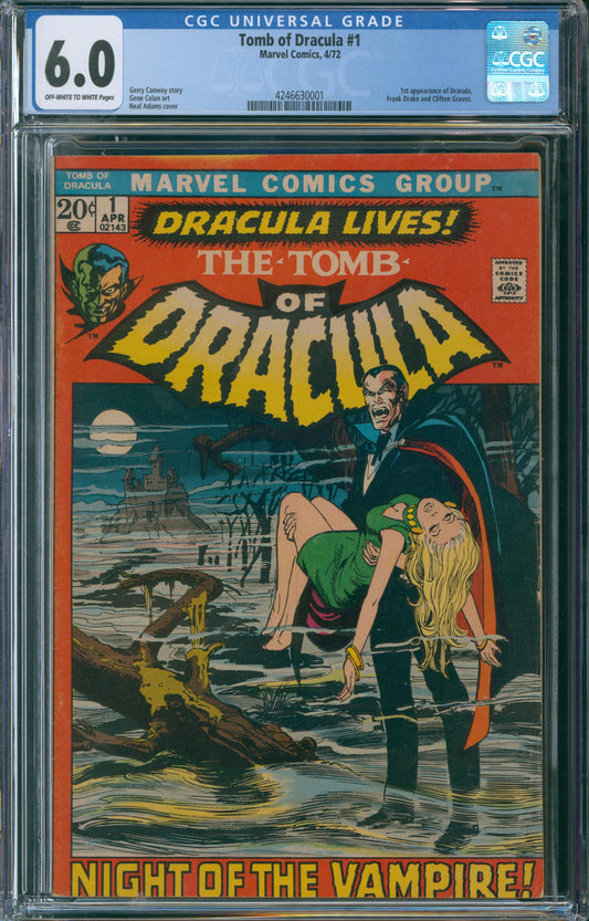 Tomb of Dracula #1 CGC 6.0 - 1st Appearance Of Dracula - 1972