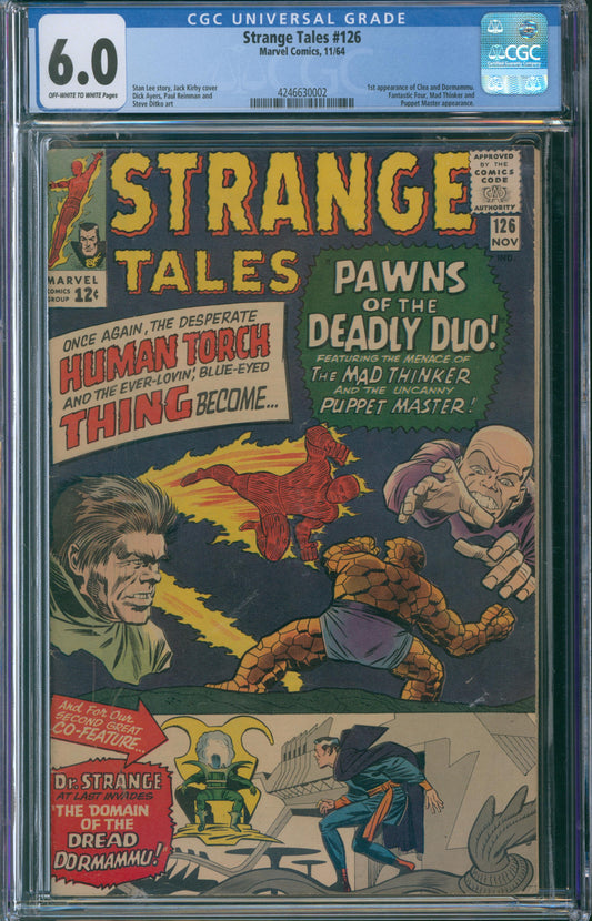 Strange Tales #126 CGC 6.0 - 1st Appearance Of Clea And Dormammu - 1964