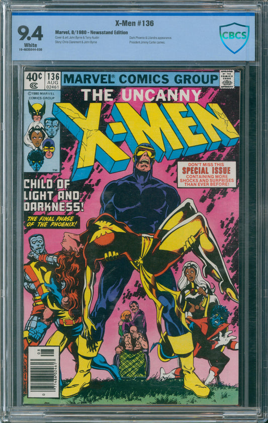 X-Men #136 CBCS 9.4 - Newsstand Edition - 1980