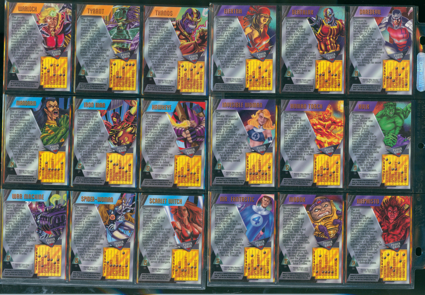 1995 Marvel Metal Complete Base Set - Missing 7 Metal Blasters - Missing 10 Gold Blasters WH