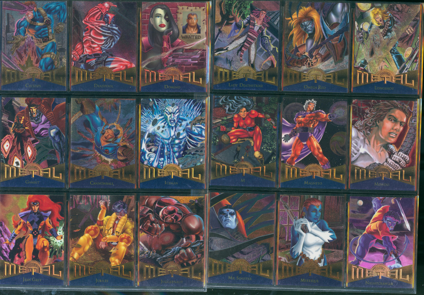 1995 Marvel Metal Complete Base Set - Missing 7 Metal Blasters - Missing 10 Gold Blasters WH