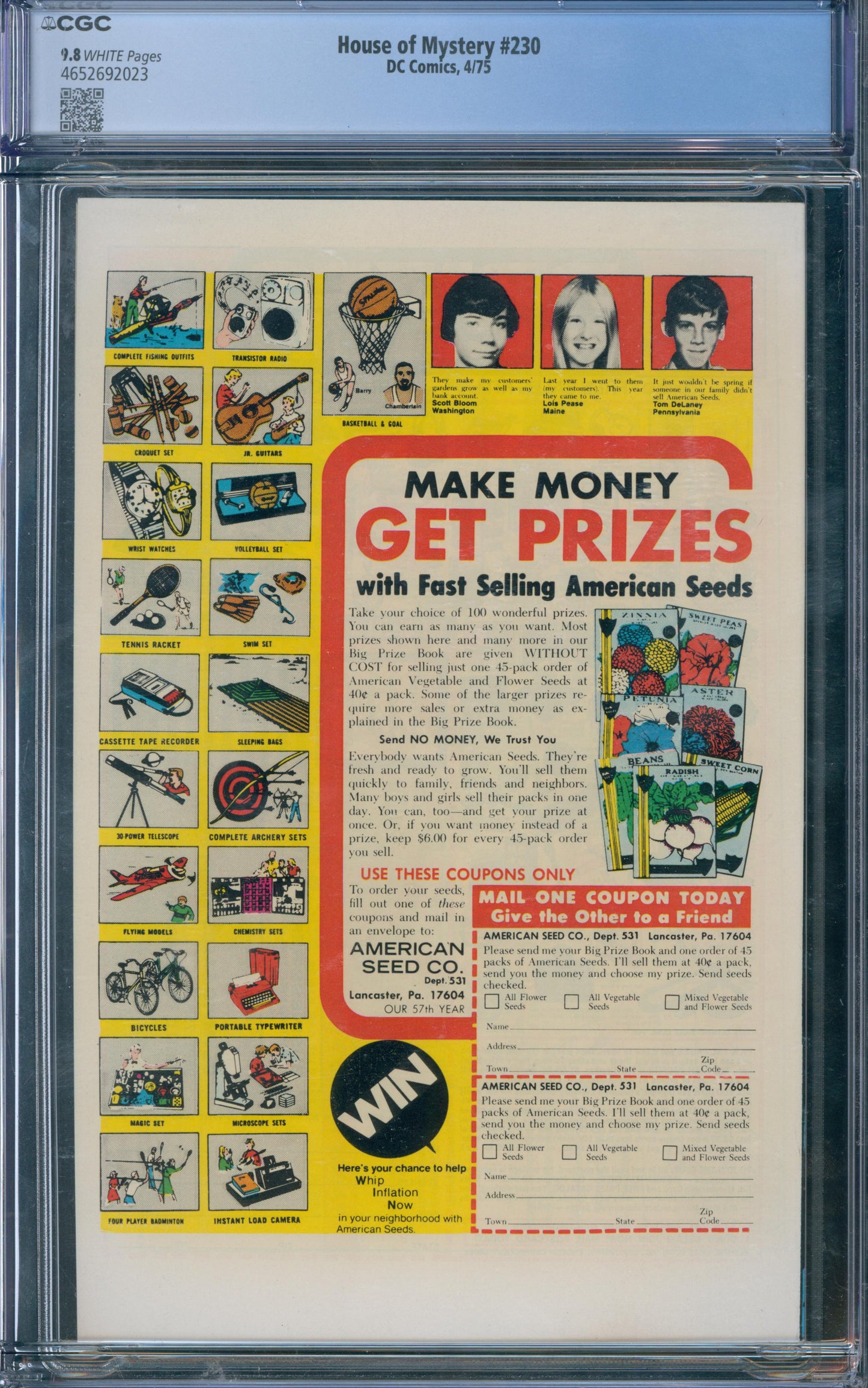 House Of Mystery #230 CGC 9.8 - 1975
