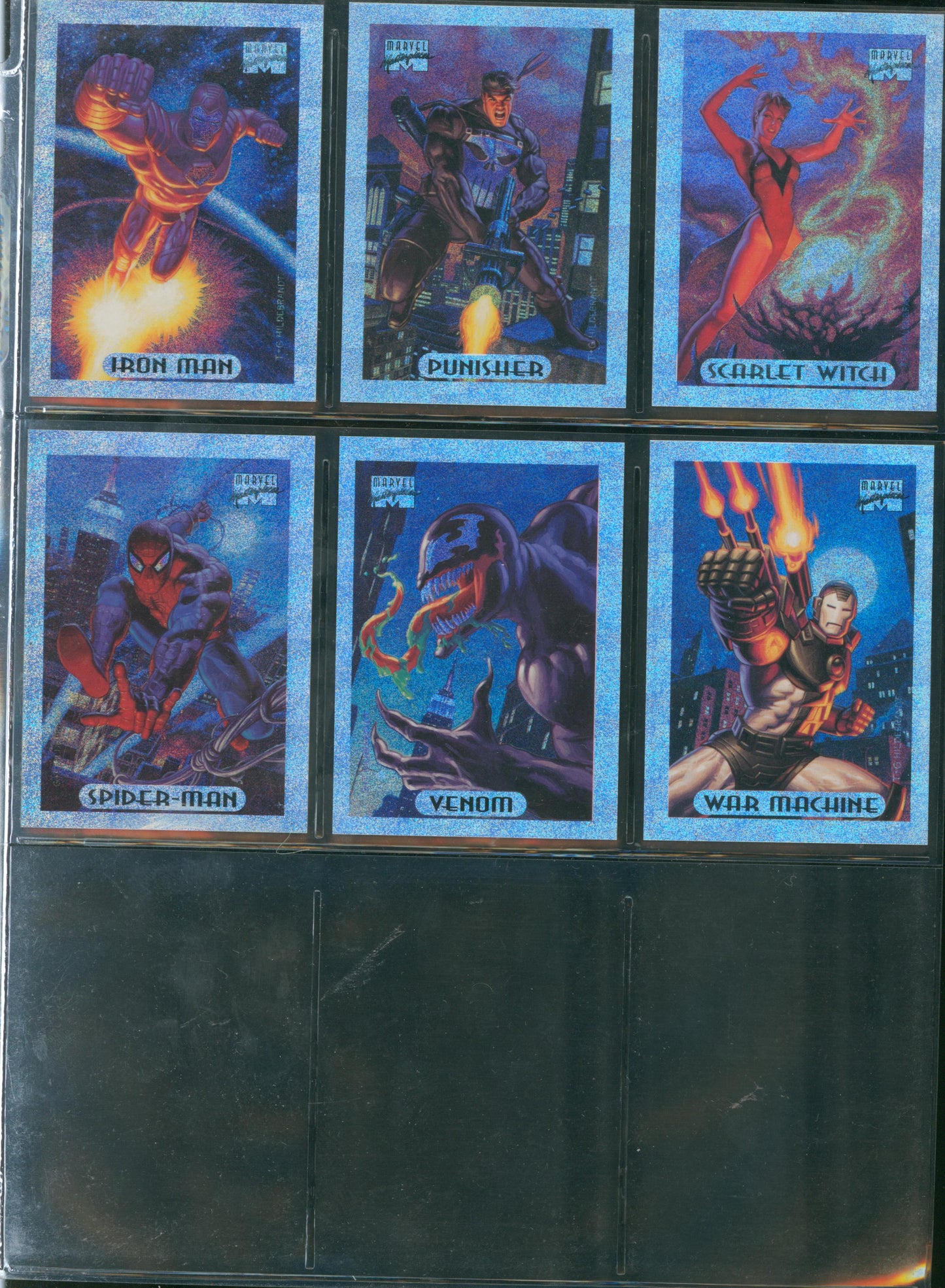 1994 Fleer Marvel Masterpieces Gold Signature Set – Complete Base + Holofoils WH