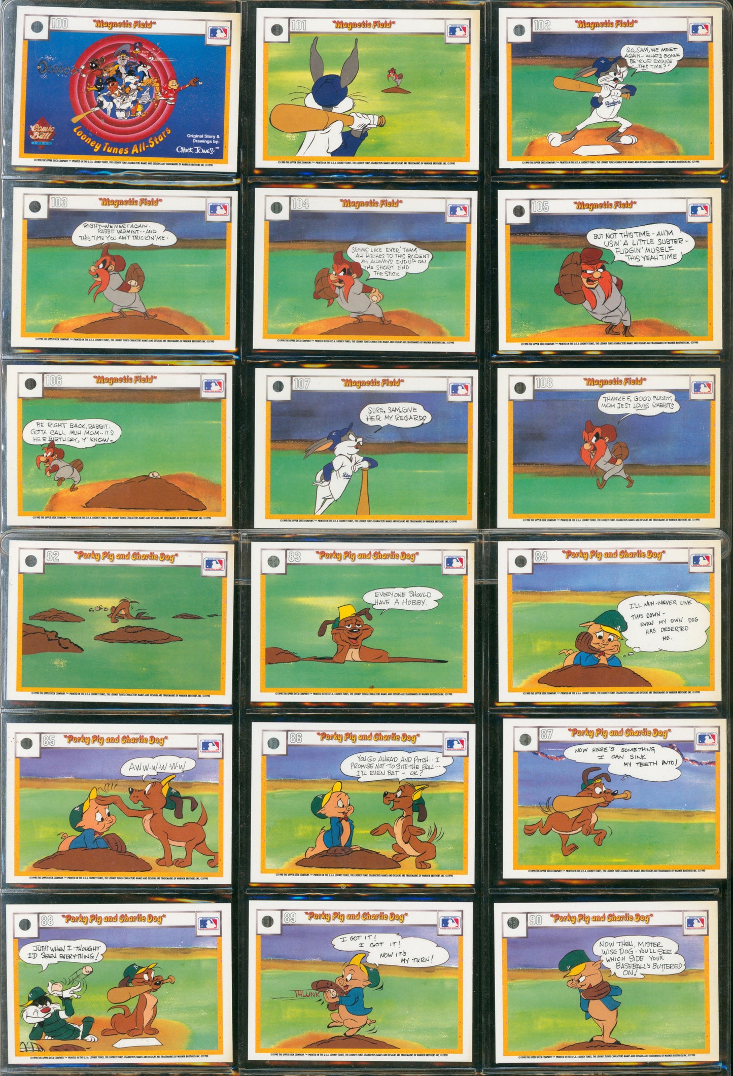 1990 Upper Deck Comic Ball Looney Tunes 297 Card Lot Chuck Jones