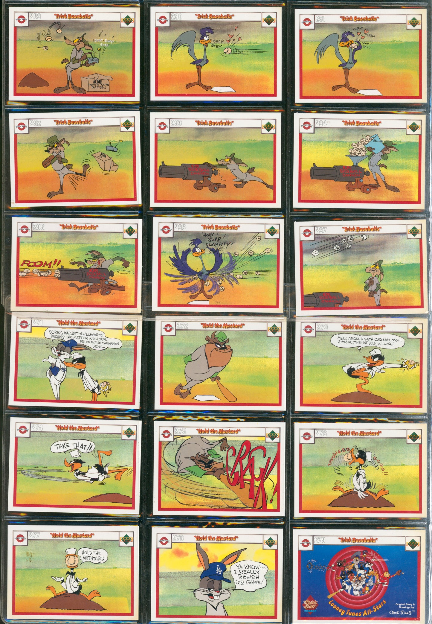 1990 Upper Deck Comic Ball Looney Tunes 297 Card Lot Chuck Jones