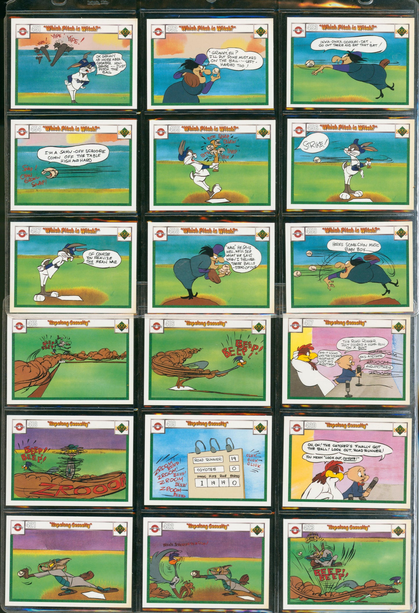 1990 Upper Deck Comic Ball Looney Tunes 297 Card Lot Chuck Jones