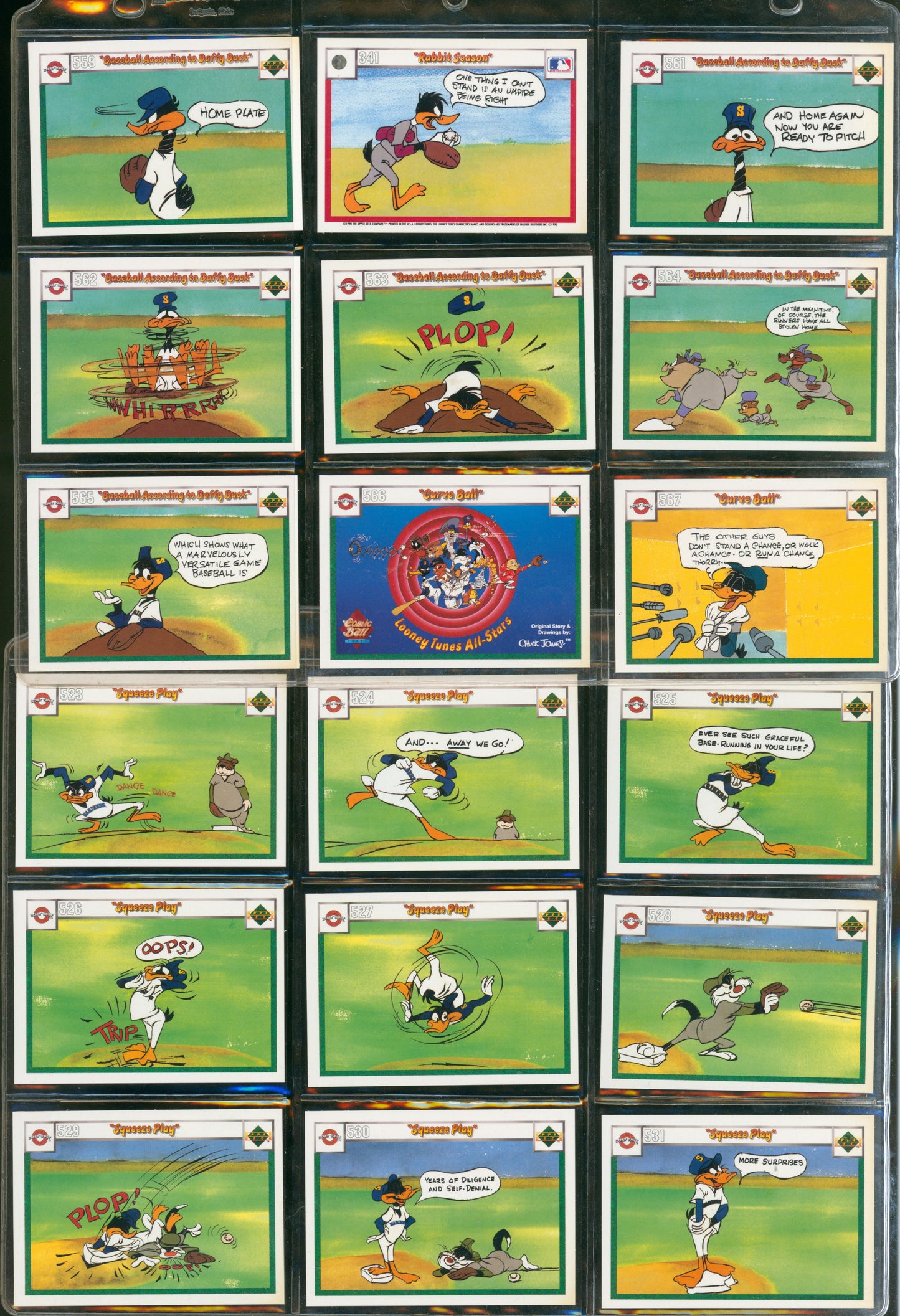 1990 Upper Deck Comic Ball Looney Tunes 297 Card Lot Chuck Jones