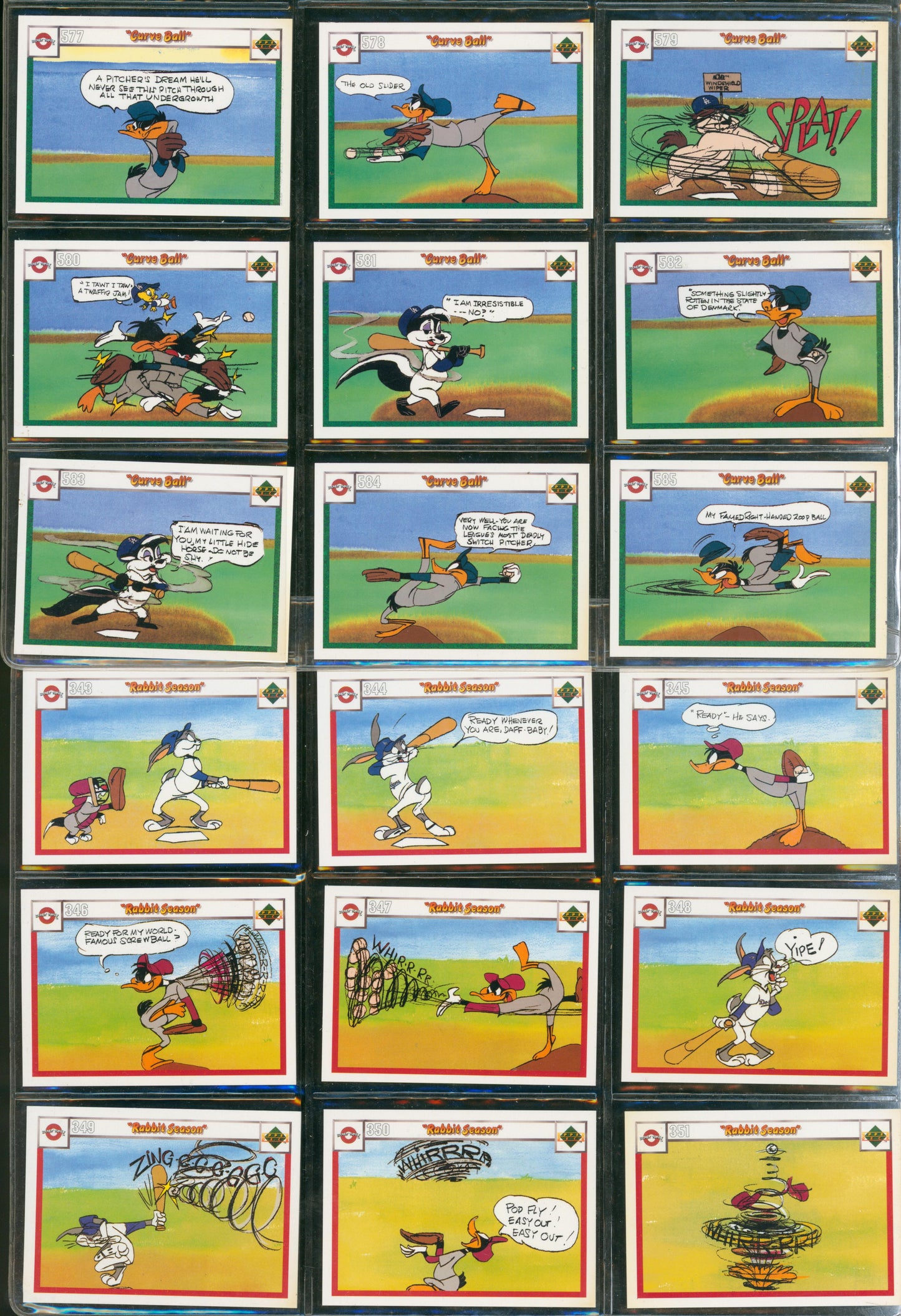 1990 Upper Deck Comic Ball Looney Tunes 297 Card Lot Chuck Jones