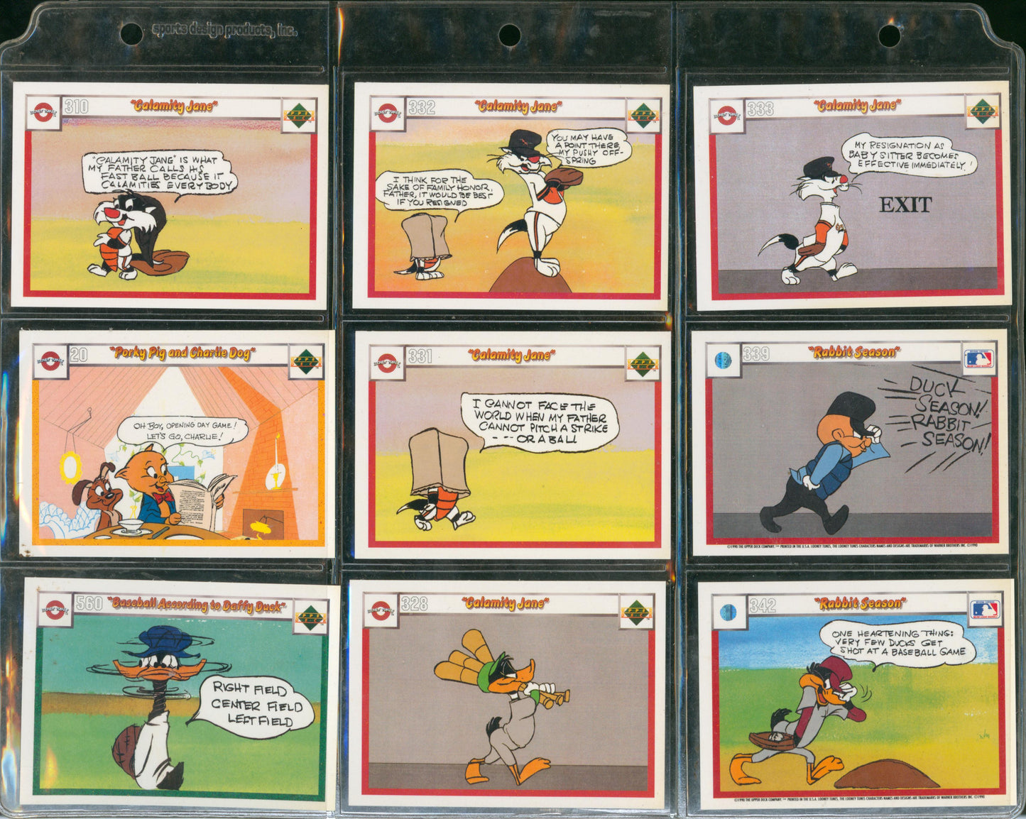 1990 Upper Deck Comic Ball Looney Tunes 297 Card Lot Chuck Jones