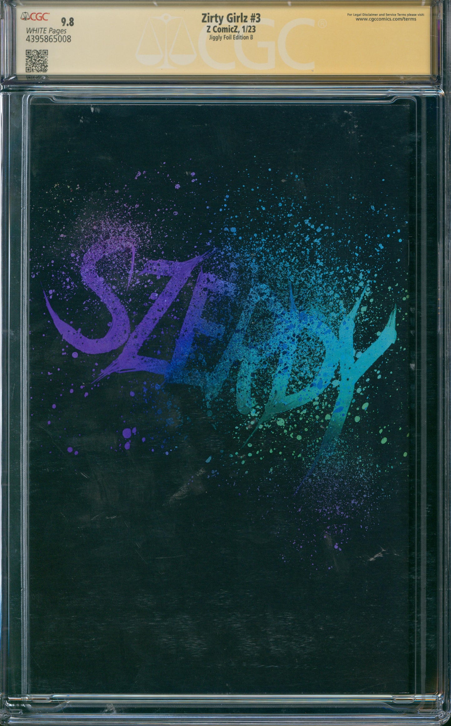 Zirty Girlz #3 CGC 9.8 - Jiggly Foil Edition B - SIGNED BY NATHAN SZERDY - 2024