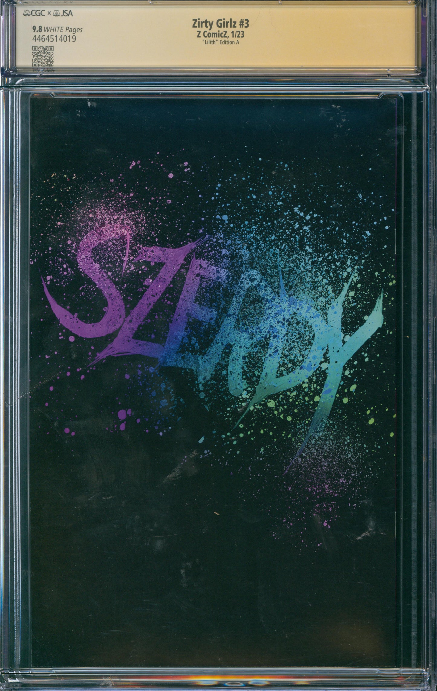 Zirty Girlz #3 CGC 9.8 - "Lilith" Edition A - SIGNED BY NATHAN SZERDY - 2023