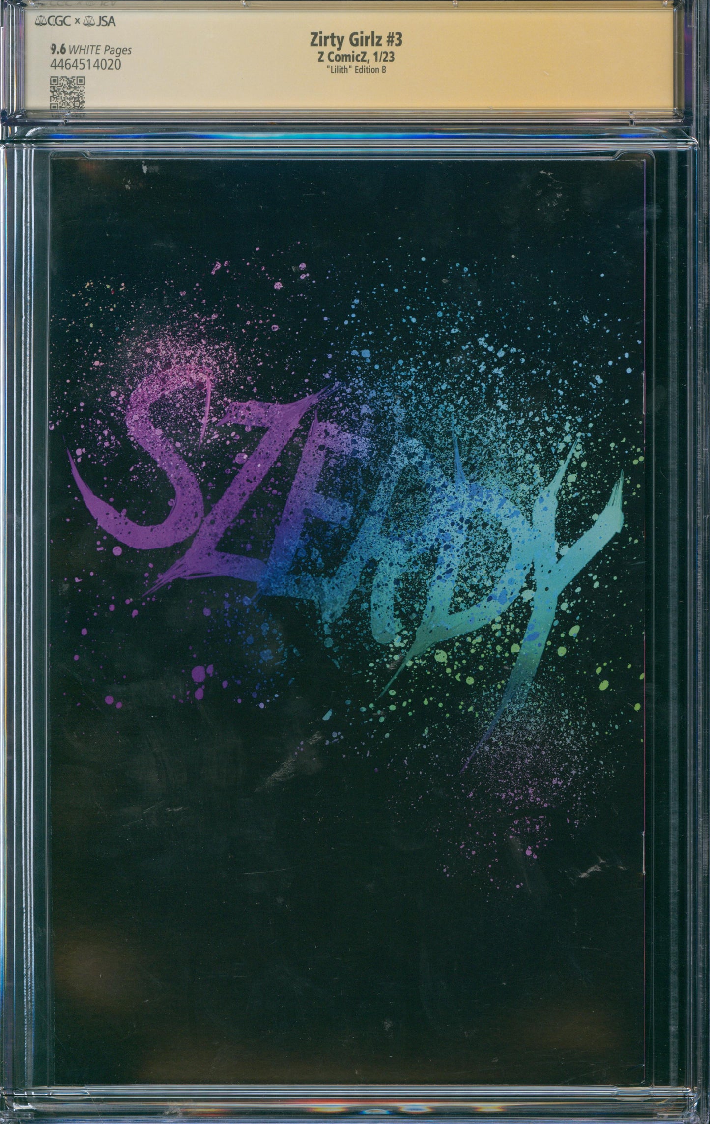 Zirty Girlz #3 CGC 9.6 - "Lilith" Edition B - SIGNED BY NATHAN SZERDY - 2023