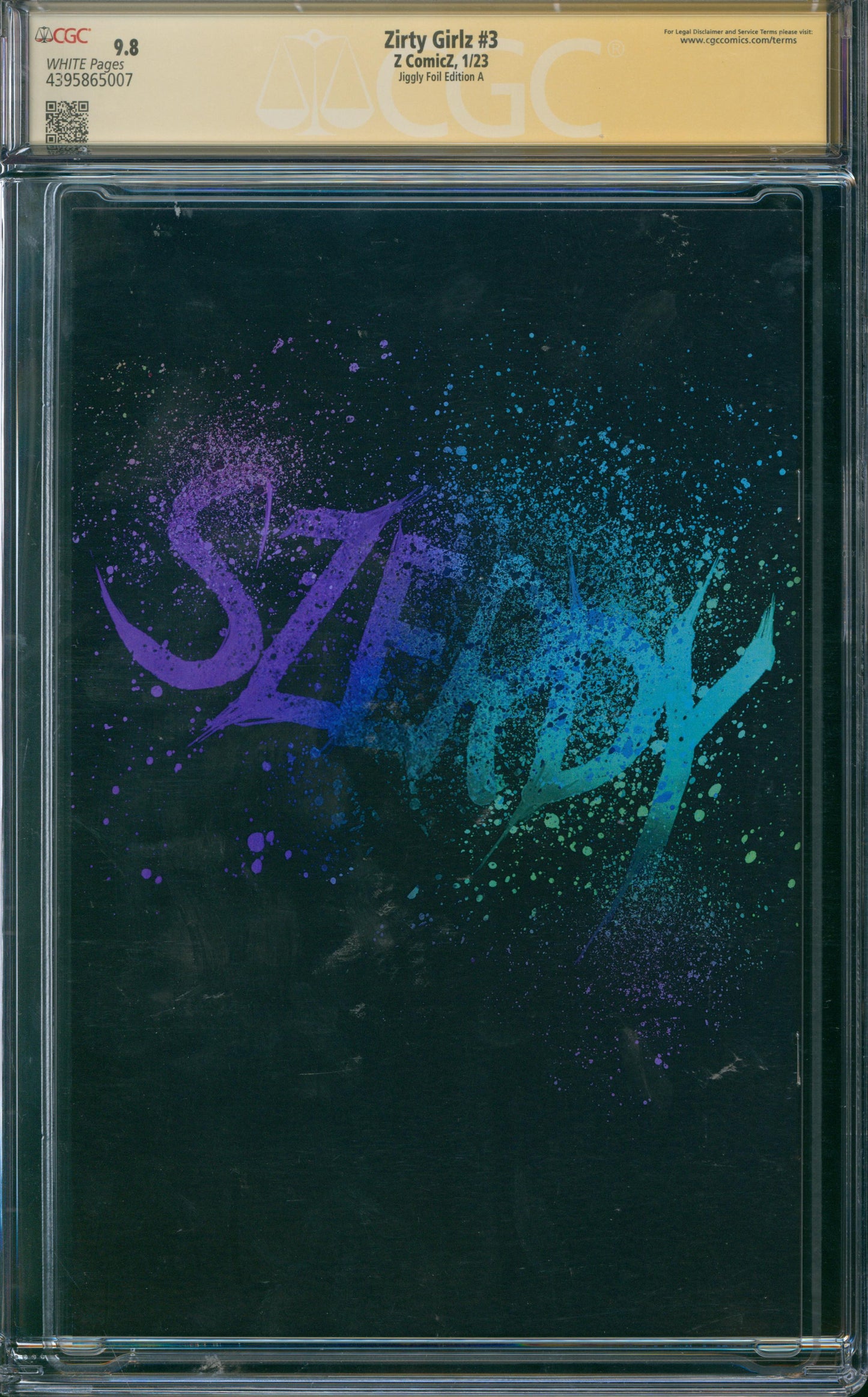 Zirty Girlz #3 CGC 9.8 - Jiggly Foil Edition A - SIGNED BY NATHAN SZERDY - 2024
