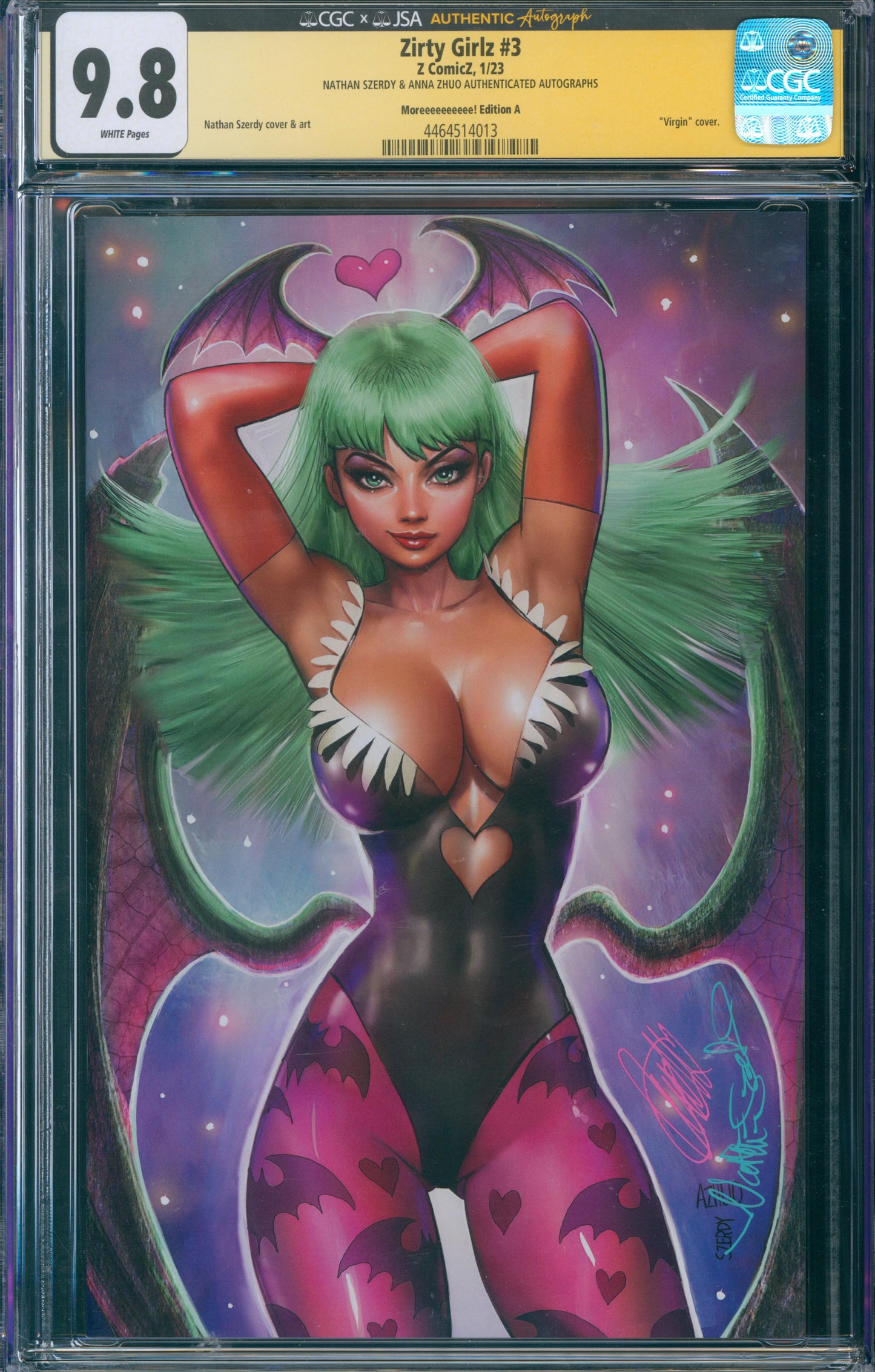 Zirty Girlz #3 CGC 9.8 - Moreeeeeeeeee! Edition A - NATHAN SZERDY & ANNA ZHUO AUTHENTICATED AUTOGRAPHS