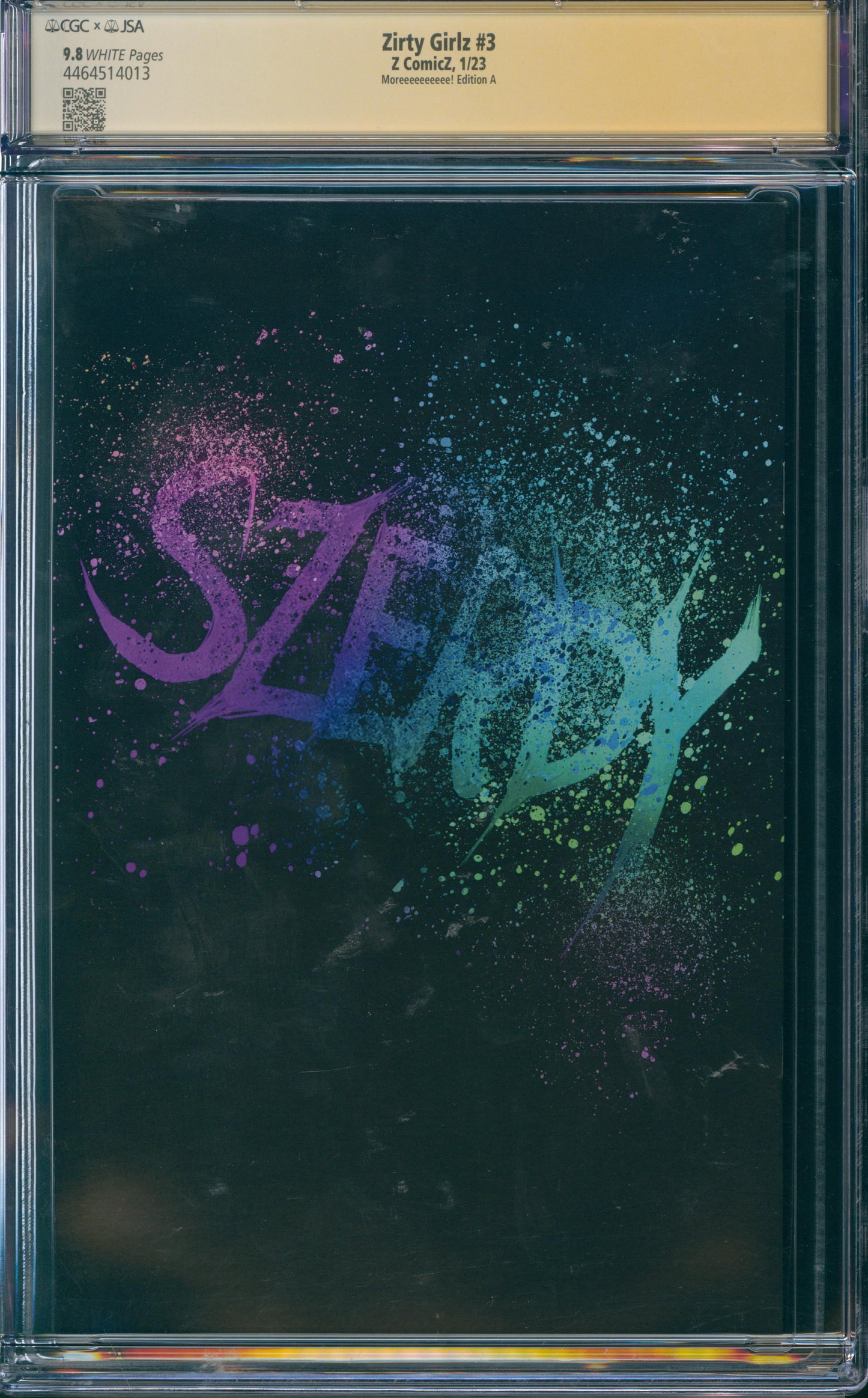 Zirty Girlz #3 CGC 9.8 - Moreeeeeeeeee! Edition A - NATHAN SZERDY & ANNA ZHUO AUTHENTICATED AUTOGRAPHS