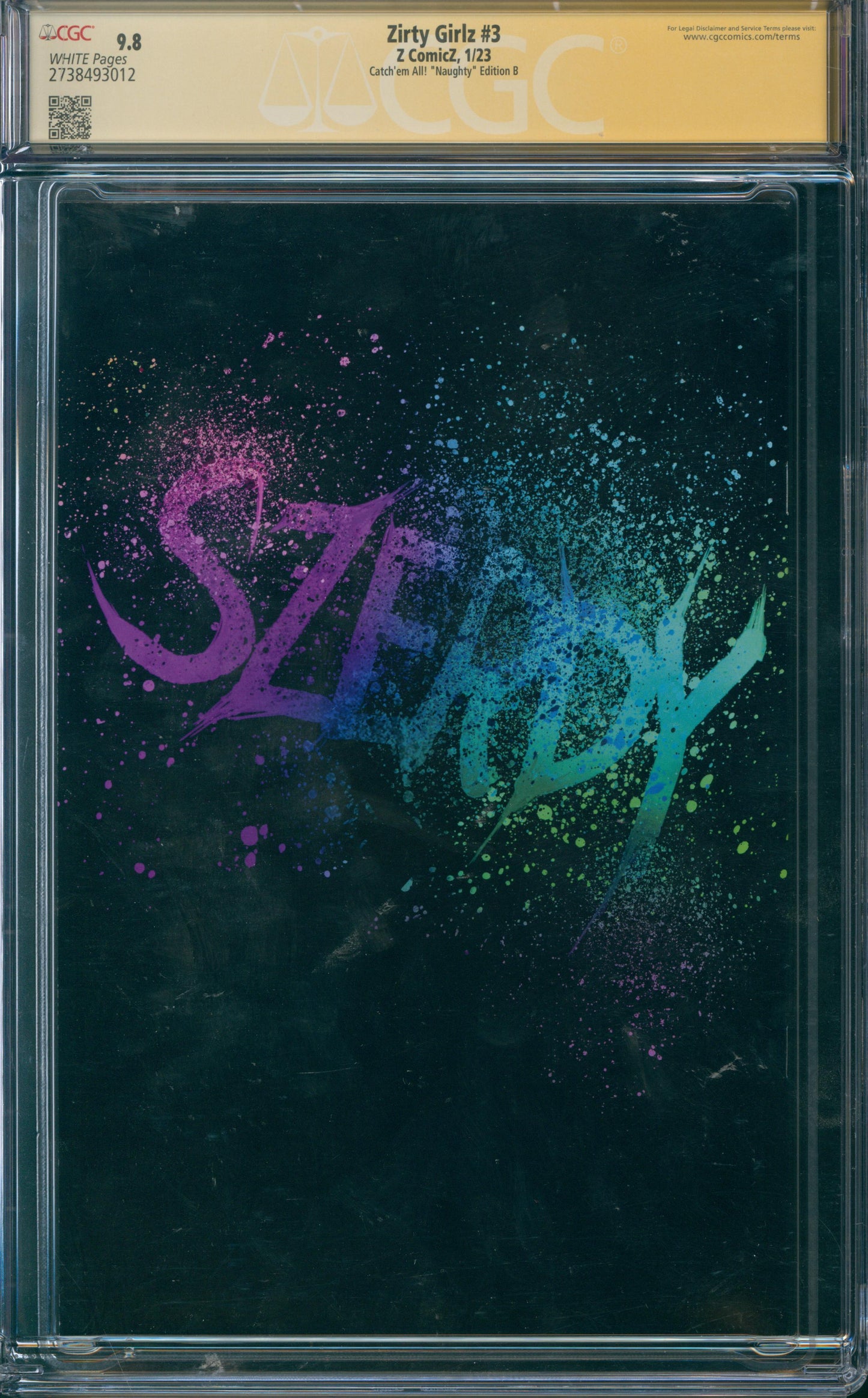 Zirty Girlz #3 CGC 9.8 - Catch'em All! "Naughty" Edition B - SIGNED BY NATHAN SZERDY