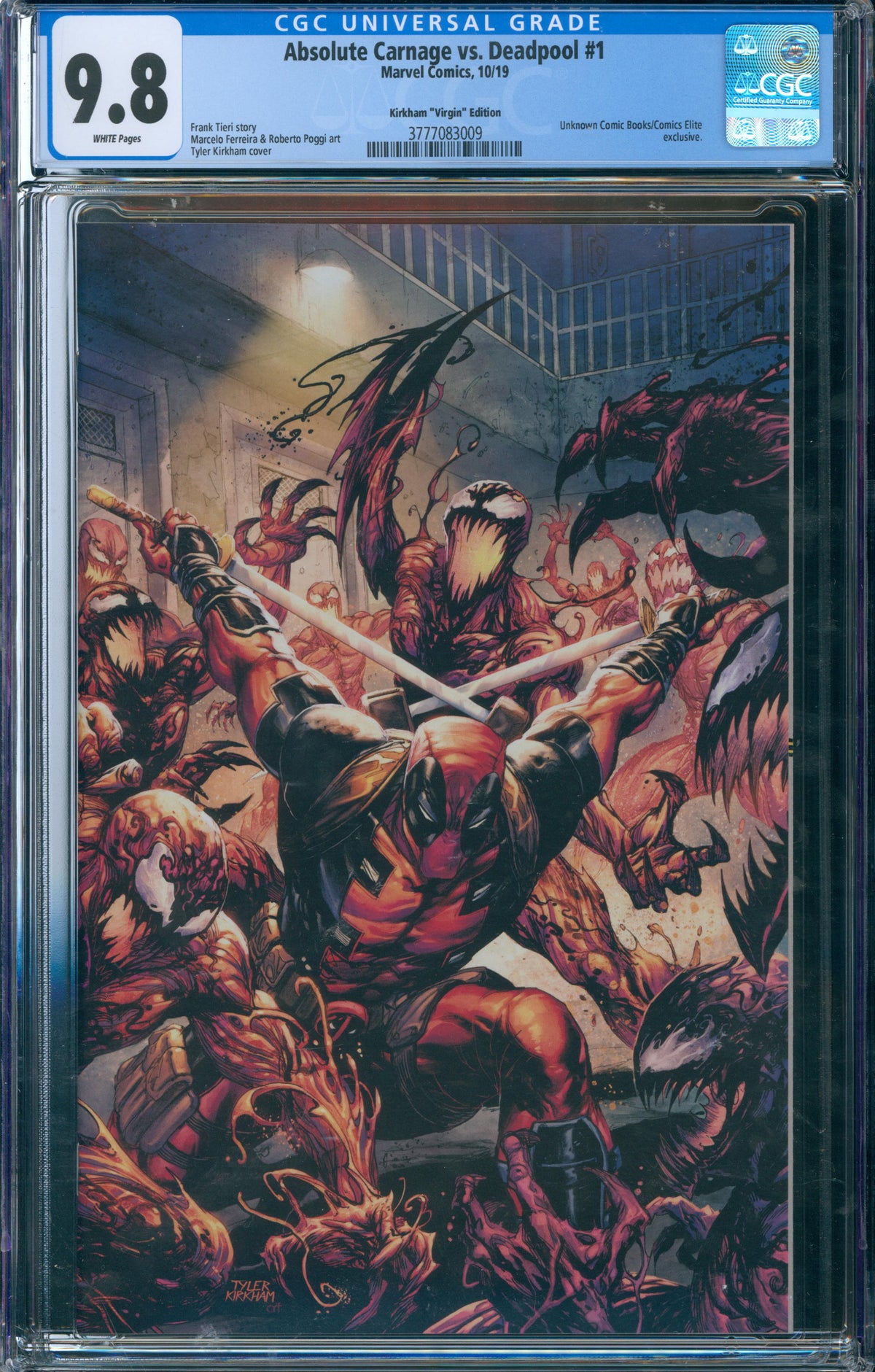 Absolute Carnage vs. Deadpool #1 Virgin Variant CGC 9.8