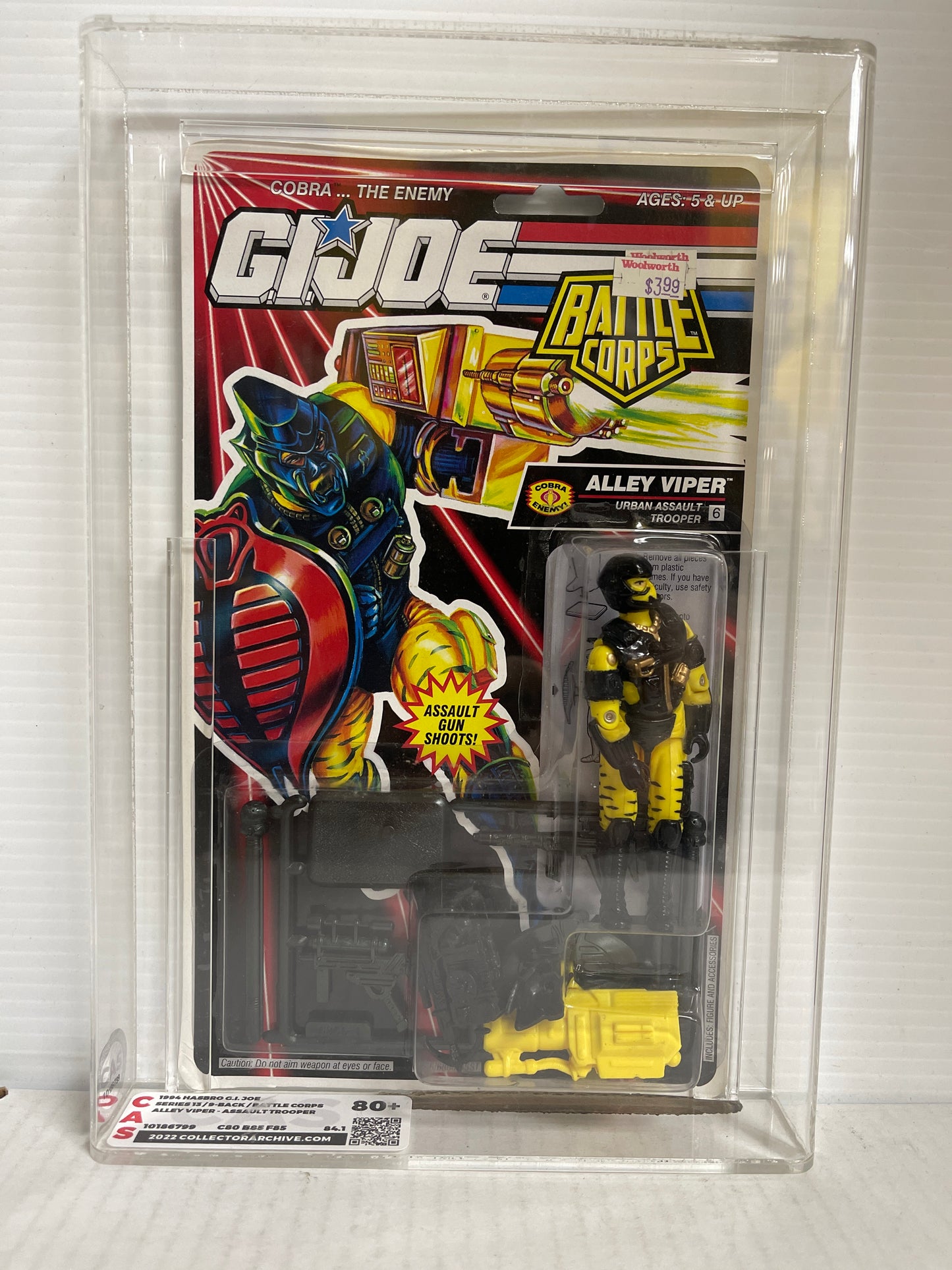 ALLEY VIPER GI Joe COBRA BATTLE CORPS 1992 CAS 80+