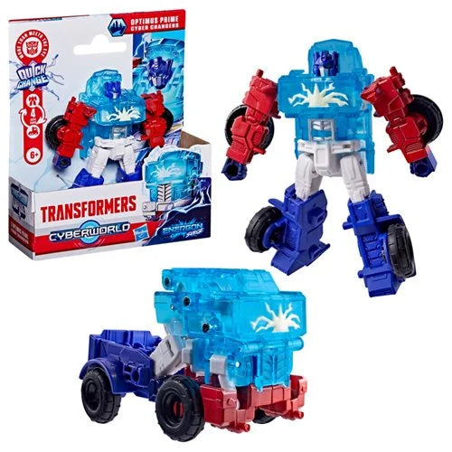 Transformers Cyberworld Optimus Prime Cyber Changers Energon Surge