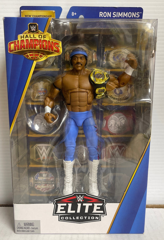 Mattel WWE Elite Legends Ron Simmons Hall Of Champions Wrestling Figure