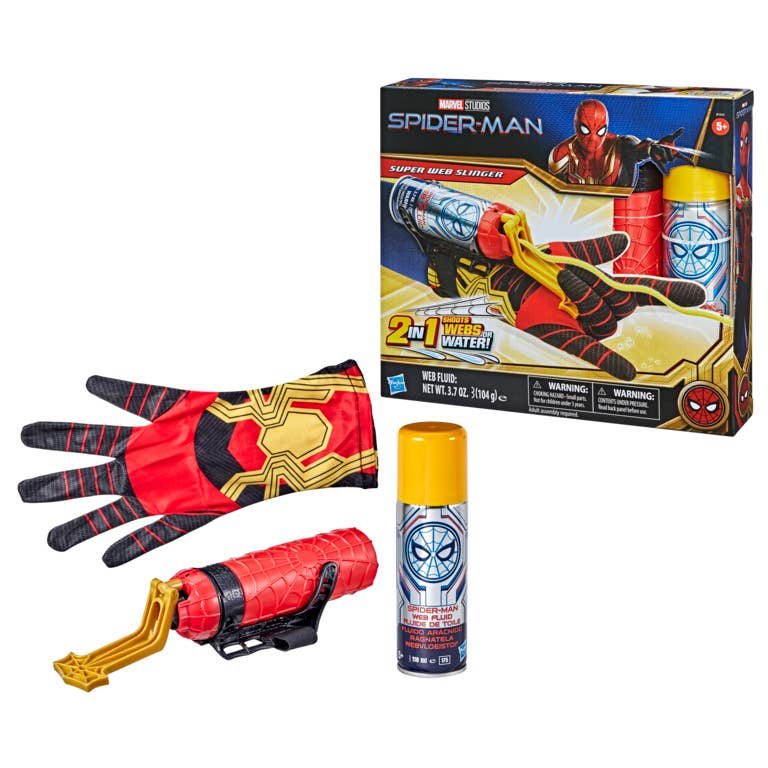Marvel Spider-Man Super Web Slinger 2-In-1 Webs/Water