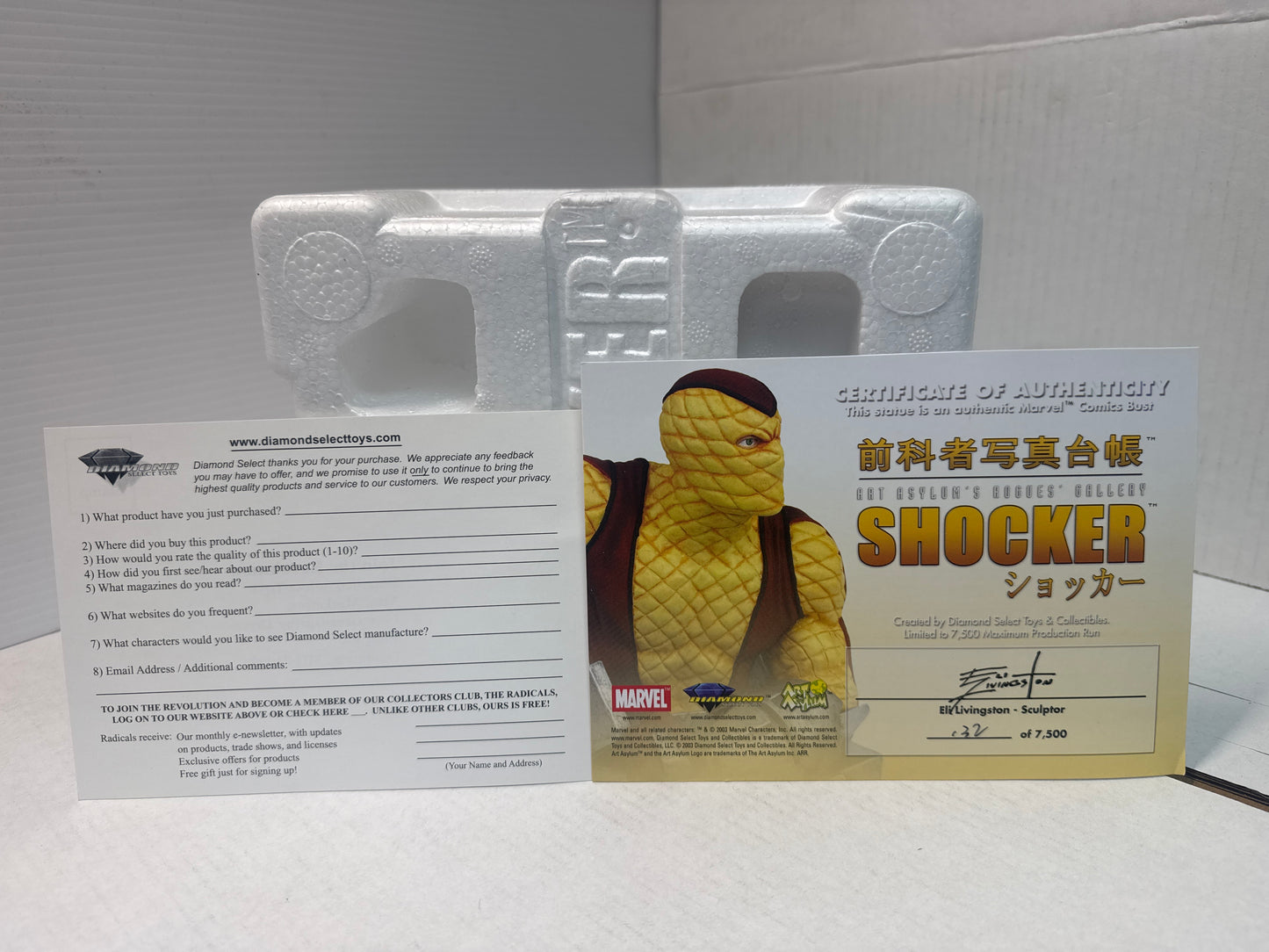 Art Asylum's Rogues' Gallery Shocker 6-Inch Bust #132/7500