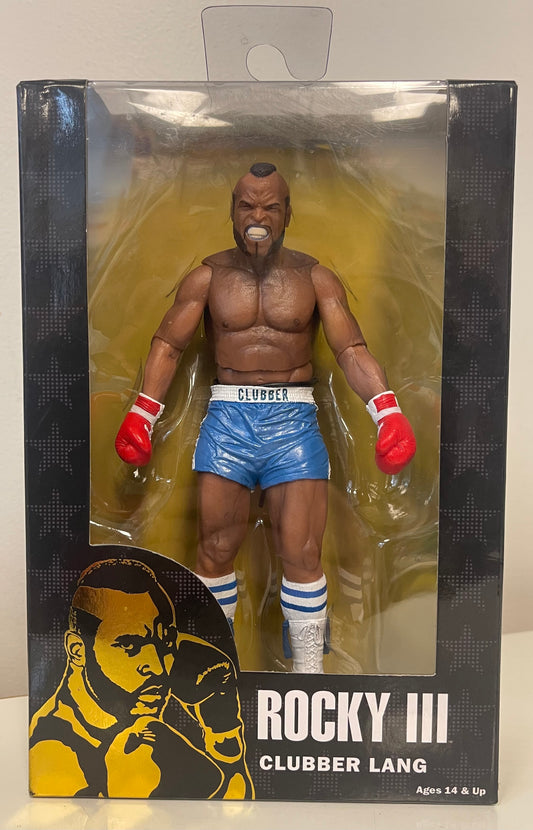Rocky IV 40th Anniv. "Clubber Lang" Boxed Series 1 Fig NECA 2016 Blue Trunks