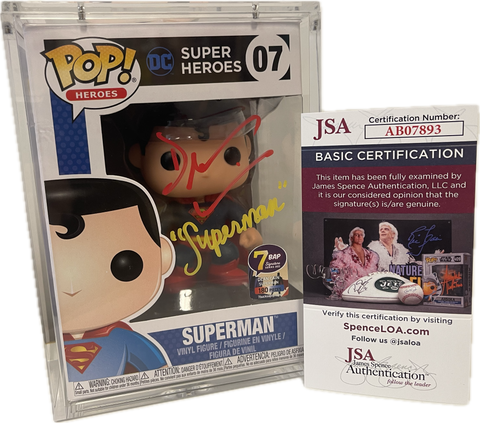 Pop 7BAP Signature Series DC Super Heroes Superman 07 Signed by Dean Cain with JSA Certification