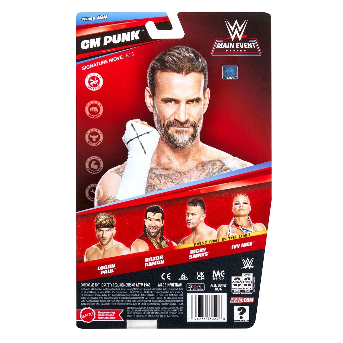 WWE Main Event Series Figure Series 164 Action Figure Cm Punk